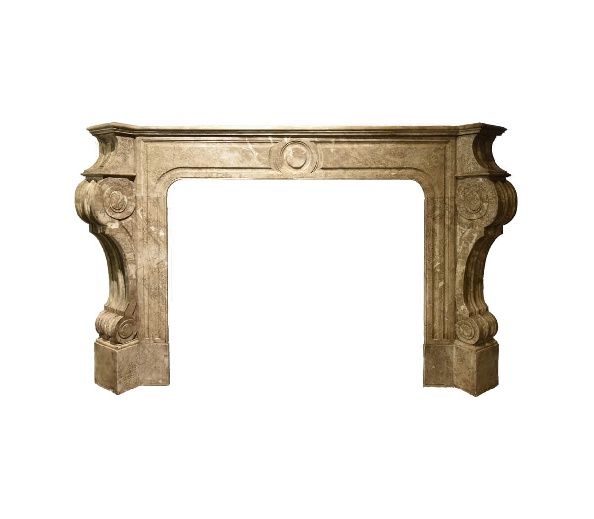 Antieke-Louis-XV-marmeren-ombouwschouw