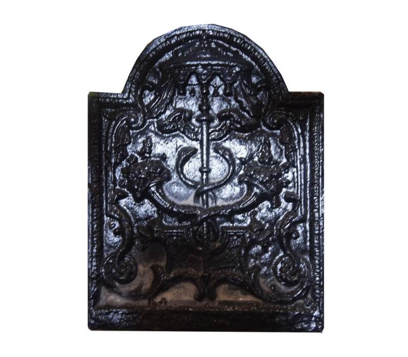 Mooie gietijzeren haardplaat 12mm dik - Openhaardaccessories.nl